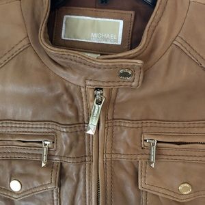 Gorgeous MICHAEL Michael Kors leather biker jacket